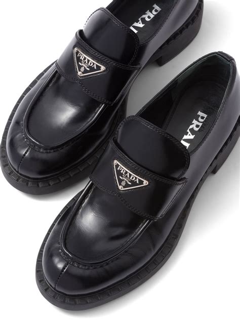 prada shoes women loafers|farfetch prada loafers.